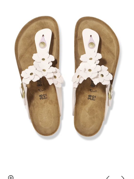 Birkenstock Shoes - Gizeh Flower Embellishment Birkenstocks